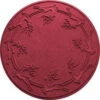 Bungalow Flooring Aqua Shield Red/Black 35 In. Round Reindeer Run Under The Tree Mat-20648553535 206317272 -Christmas Decoration Store bungalow flooring aqua shield redblack 35 in. round reindeer run under the tree mat 206