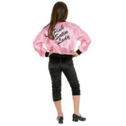 Charades Children's Pink Ladies Satin Jacket Costume-CH00332_L 204438599