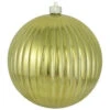 Christmas By Krebs 200 Mm Gilded Gold Shatterproof Ripple Ball (Pack Of 6)-CBK30669 206461209