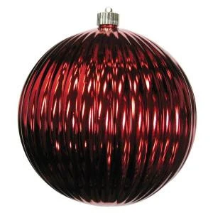 Christmas by Krebs 200 mm Sonic Red Shatterproof Ripple Ball (Pack of 6)-CBK30671 206214900 Christmas By Krebs 200 Mm Sonic Red Shatterproof Ripple Ball (Pack Of 6)-CBK30671 206214900 -Christmas Decoration Store christmas by krebs 200 mm sonic red shatterproof ripple ball pack of 6 cbk30671