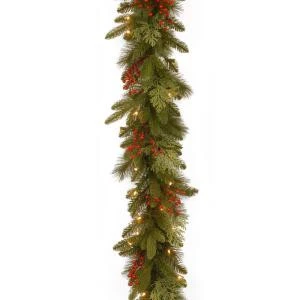 Classical Collection 9 ft. Mixed Evergreen Tip Garland with Clear Lights-PECC3-300-9B-1 300330524 Classical Collection 9 Ft. Mixed Evergreen Tip Garland With Clear Lights-PECC3-300-9B-1 300330524 -Christmas Decoration Store classical collection 9 ft. mixed evergreen tip garland with clear lights pecc3 300 9b 1