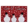 Creative Accents Snow Red 18 In. X 30 In. SuperScraper Vinyl / Coir Door Mat-33042 203576110 -Christmas Decoration Store creative accents snow red 18 in x 30 in. superscraper vinyl coir door mat 33042