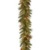 Decorative Collection 6 Ft. Long Needle Pine Cone Garland With Clear Lights-DC3-178L-6B 300330542