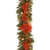 Decorative Collection 9 Ft. Home Spun Garland With Clear Lights-DC13-111L-9B 300330531 -Christmas Decoration Store decorative collection 9 ft. home spun garland with clear lights dc13 111l 9b