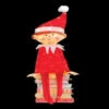 Elf On The Shelf 42 In. Pre-Lit LED Elf Sitting On Books-90405_MP1 206955579 -Christmas Decoration Store elf on the shelf 42 in. pre lit led elf sitting on books 90405 mp1