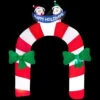 Gemmy 10.5 Ft. H Inflatable Archway Mixed Media Candy Cane With Penguin-85196X 205469604