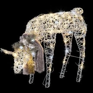 Gemmy 27.56 in. Frozen Fire Silver Vines Doe-36608X 300060769 Gemmy 27.56 In. Frozen Fire Silver Vines Doe-36608X 300060769 -Christmas Decoration Store gemmy 2756 in. frozen fire silver vines doe