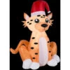 Gemmy 3.5 Ft. H Inflatable Cheetah With Santa Hat-89520X 206403215 -Christmas Decoration Store gemmy 35 ft. h inflatable cheetah with santa hat 89520x