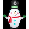 Gemmy 3.5 Ft. H Inflatable Happy Snowman With Snowflake Top Hat-88349X 206403211 -Christmas Decoration Store gemmy 35 ft. h inflatable happy snowman with snowflake top hat 88349x