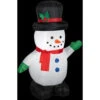 Gemmy 3.5 Ft. H Inflatable Snowman With Holiday Top Hat-87645X 206403207 -Christmas Decoration Store gemmy 35 ft. h inflatable snowman with holiday top hat 87645x