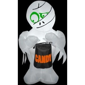 Gemmy 3.5 ft. Inflatable Mummy Treater-53193X 206355143 Gemmy 3.5 Ft. Inflatable Mummy Treater-53193X 206355143 -Christmas Decoration Store gemmy 35 ft. inflatable mummy treater