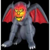 Gemmy 4.6 Ft. Inflatable Projection Fire And Ice Gruesome Gargoyle-57635X 206355148 -Christmas Decoration Store gemmy 46 ft. inflatable projection fire and ice gruesome gargoyle 57635x