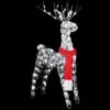 Gemmy 48.43 In. Silver Glitter Buck-38851X 300060767 -Christmas Decoration Store gemmy 4843 in. silver glitter buck 38851x