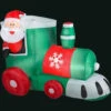 Gemmy 53.94 In. L X 42.13 In. W X 36.61 In. H Inflatable Santa In Train-35301X 300060742 -Christmas Decoration Store gemmy 5394 in l x 4213 in w x 3661 in. h inflatable santa in train 35301x