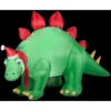Gemmy 5.7 Ft. H Inflatable Holiday Stegosaurus With Santa Hat-89982X 206403220 -Christmas Decoration Store gemmy 57 ft. h inflatable holiday stegosaurus with santa hat 89982x