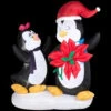 Gemmy 6 Ft. H Animated Inflatable Penguin Couple With Poinsettia Flower-88112X 205469617 2 Gemmy 6 Ft. H Animated Inflatable Penguin Couple With Poinsettia Flower-88112X 205469617 -Christmas Decoration Store gemmy 6 ft. h animated inflatable penguin couple with poinsettia flower 88112x