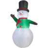 Gemmy 63.39 In. D X 51.18 In. W X 107.48 In. H Inflatable Snowman-12683 207052564 -Christmas Decoration Store gemmy 6339 in d x 5118 in w x 10748 in. h inflatable snowman 12683