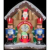 Gemmy 6.5 Ft. H Inflatable Animated Santa Clock Scene-19829X 206403192 -Christmas Decoration Store gemmy 65 ft. h inflatable animated santa clock scene 19829x