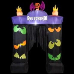 Gemmy 80.71 In. W X 23.62 In. D X 114.17 In. H Inflatable Archway Eye Scream With Blinking Eyes-70530 207107598