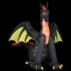 Gemmy 83.86 In. W X 72.84 In. D X 72.05 In. H Animated Inflatable Fire Dragon With Wings-64056X 205469598 -Christmas Decoration Store gemmy 8386 in w x 7284 in d x 7205 in. h animated inflatable fire dragon with wings 640