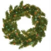 General Foam 24 In. Pre-Lit Carolina Fir Artificial Wreath With Multi Colored Lights-HD-24216M1 203321088 -Christmas Decoration Store general foam 24 in. pre lit carolina fir artificial wreath with multi colored lights hd