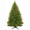 General Foam 6.5 Ft. Pre-Lit Carolina Fir Artificial Christmas Tree With Clear Lights-HD-21665C5 203321263