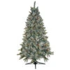 General Foam 6.5 Ft. Pre-Lit Siberian Frosted Pine Artificial Christmas Tree With Clear Lights And Pine Cones-HD-92265C5 203321232 -Christmas Decoration Store general foam 65 ft. pre lit siberian frosted pine artificial christmas tree with clear