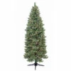 General Foam 9 Ft. Pre-Lit Slender Spruce Artificial Christmas Tree With Clear Lights-HD-LP90C85 203321375