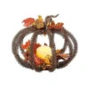 Gerson 8 In. Metal Wire Pumpkin Centerpiece With LED Timer Candle-2091730 206498724