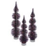 Gerson Electric Purple Lighted Black PVC Halloween Bottle Brush Trees (Set Of 3)-2223790 206498752 -Christmas Decoration Store gerson electric purple lighted black pvc halloween bottle brush trees set of 3 2223790
