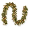 Glistening Pine 9 Ft. Garland With Clear Lights-GN19-300-9A-1 300330627 -Christmas Decoration Store glistening pine 9 ft. garland with clear lights gn19 300 9a 1