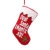 Glitzhome 19 In. Polyester/Acrylic Hooked Christmas Stocking With Dear Santa I Want It All-JK13408PFD 207053449 -Christmas Decoration Store glitzhome 19 in. polyesteracrylic hooked christmas stocking with dear santa i want it a