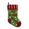 Glitzhome 19 In. Polyester/Acrylic Hooked Christmas Stocking With Joy To The World-JK26176PFG 207053496 -Christmas Decoration Store glitzhome 19 in. polyesteracrylic hooked christmas stocking with joy to the world jk261