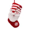 Glitzhome 20 In. Polyester/Acrylic Hooked Christmas Stocking With 3D Santa-JK13403WSA 207053505 -Christmas Decoration Store glitzhome 20 in. polyesteracrylic hooked christmas stocking with 3d santa jk13403wsa