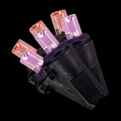 Home Accents Holiday 100-Light LED Alternating Purple And Orange Light Set, 3 Functions-TY033-1625 206770945