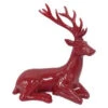 Home Accents Holiday 12 In. H Red Glazed Sitting Reindeer-LX1286-R 205930724 -Christmas Decoration Store home accents holiday 12 in. h red glazed sitting reindeer lx1286 r