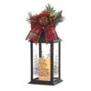 Home Accents Holiday 13 In. Black Plastic Lantern With Outdoor Resin Timer Candle-42917HD 205915096 -Christmas Decoration Store home accents holiday 13 in. black plastic lantern with outdoor resin timer candle 42917