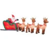 Home Accents Holiday 16 Ft. W Inflatable Santa In Sleigh With Reindeers-36675 205919712 -Christmas Decoration Store home accents holiday 16 ft. w inflatable santa in sleigh with reindeers 36675