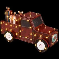 Home Accents Holiday 16.5 In. Antique Lighted Truck With Gift Boxes-ES67-426 207040536