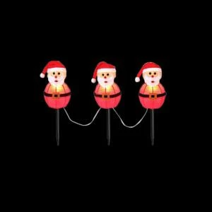 Home Accents Holiday 19 in. 3-Light Santa Pathway Lights (Set of 3)-TYY796-1616 206954493 Home Accents Holiday 19 In. 3-Light Santa Pathway Lights (Set Of 3)-TYY796-1616 206954493 -Christmas Decoration Store home accents holiday 19 in. 3 light santa pathway lights set of 3 tyy796 1616