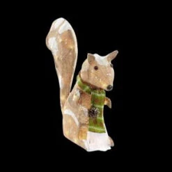 Home Accents Holiday 20 In. Pre-Lit Burlap Squirrel-TY305-1414-0 205983388