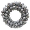 Home Accents Holiday 20 In. Silver Plastic Ball Christmas Ornament Wreath-HD20160151B 206950160 -Christmas Decoration Store home accents holiday 20 in. silver plastic ball christmas ornament wreath hd20160151b