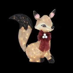 Home Accents Holiday 24 In. Pre-Lit Burlap Fox-TY273-1414 205928412