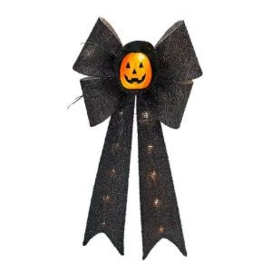 Home Accents Holiday 26 in. Battery-Operated Black Bow with Pumpkin-TYY615-1625 206762212 Home Accents Holiday 26 In. Battery-Operated Black Bow With Pumpkin-TYY615-1625 206762212 -Christmas Decoration Store home accents holiday 26 in. battery operated black bow with pumpkin tyy615 1625