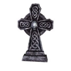 Home Accents Holiday 28 In. Celtic Cross Halloween Tombstone (2-Pack)-6311-28700 206762923