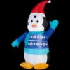 Home Accents Holiday 31.10 In. W X 18.11 In. D X 42.13 In. H Lighted Inflatable Outdoor Penguin In Sweater-39414 206950181 -Christmas Decoration Store home accents holiday 3110 in w x 1811 in d x 4213 in. h lighted inflatable outdoor peng