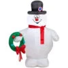 Home Accents Holiday 31.50 In. W X 23.23 In. D X 42.13 In. H Lighted Inflatable Frosty Holding Wreath-39909 206950026 -Christmas Decoration Store home accents holiday 3150 in w x 2323 in d x 4213 in. h lighted inflatable frosty holdi