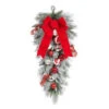Home Accents Holiday 32 In. Flocked Pine Teardrop With Red And White Balls-2321290HD 206771291 2 Home Accents Holiday 32 In. Flocked Pine Teardrop With Red And White Balls-2321290HD 206771291 -Christmas Decoration Store home accents holiday 32 in. flocked pine teardrop with red and white balls 2321290hd