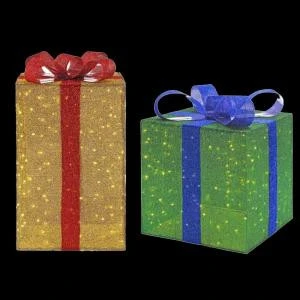 Home Accents Holiday 35 in. and 28 in. LED Lighted Tinsel Gift Box (Set of 2)-TY699+763-1614 206963130 Home Accents Holiday 35 In. And 28 In. LED Lighted Tinsel Gift Box (Set Of 2)-TY699+763-1614 206963130 -Christmas Decoration Store home accents holiday 35 in and 28 in. led lighted tinsel gift box set of 2 ty699763 161
