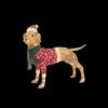 Home Accents Holiday 35 In. LED Lighted Burlap Dog With Holiday Sweater And Scarf With Hat-TY244-1614-2 206963172 -Christmas Decoration Store home accents holiday 35 in. led lighted burlap dog with holiday sweater and scarf with